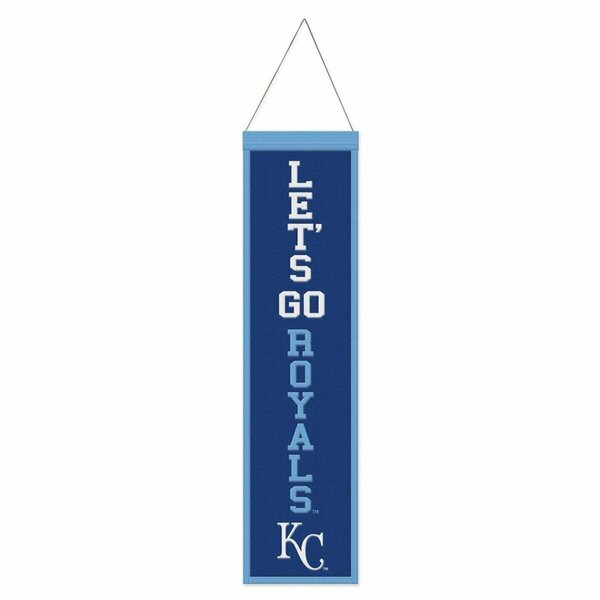 Tokens 8 x 32 in. Kansas City Royals Wool Heritage Slogan Design Banner TO3351271